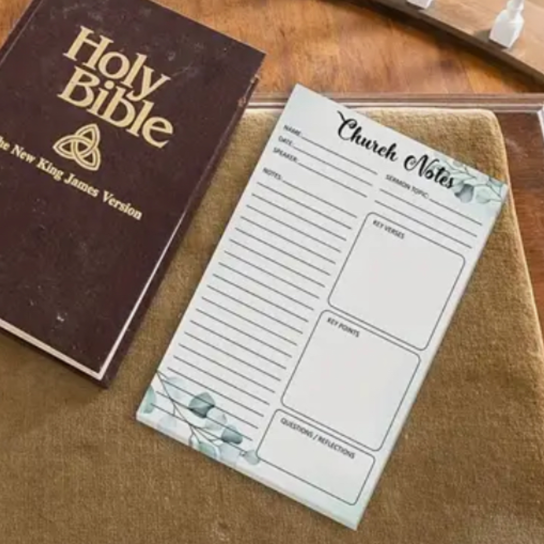 Church Notes Notepad