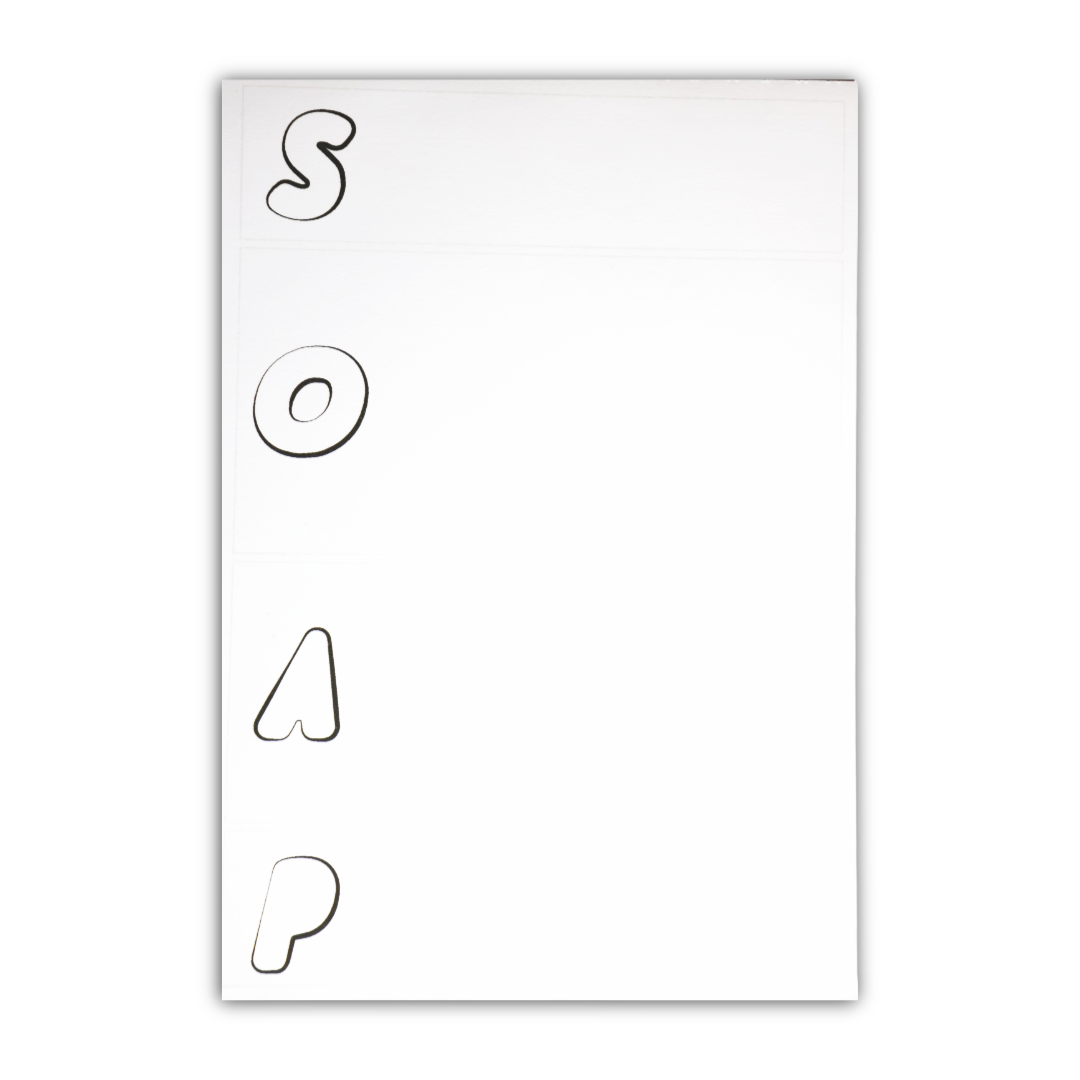 SOAP Bible Study Notepad (Minimal)
